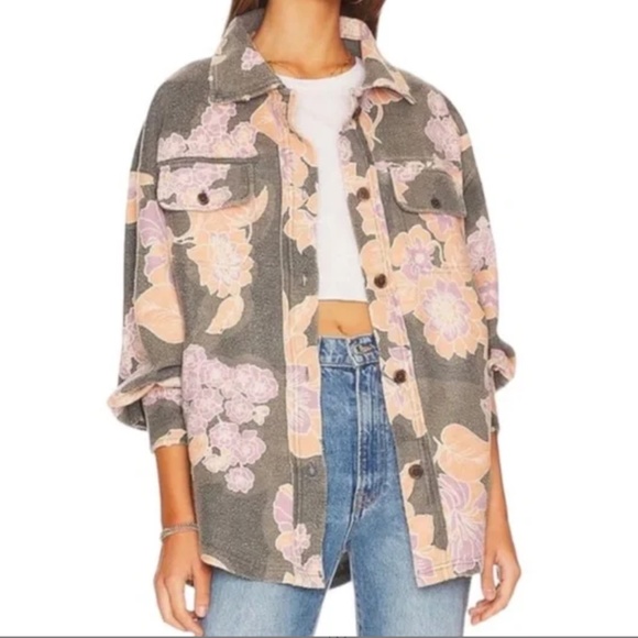 Free People Jackets & Blazers - Free People Ruby Jacket in Carbon Combo sz large NWT